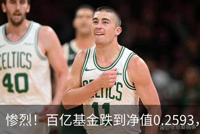 惨烈！百亿基金跌到净值0.2593，暴跌74%！无数基民不敢打开账户